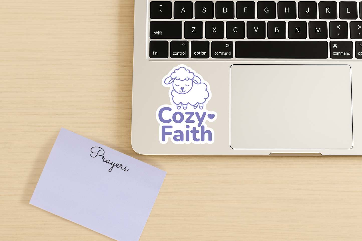 Cozy Faith Logo Waterproof Vinyl Sticker