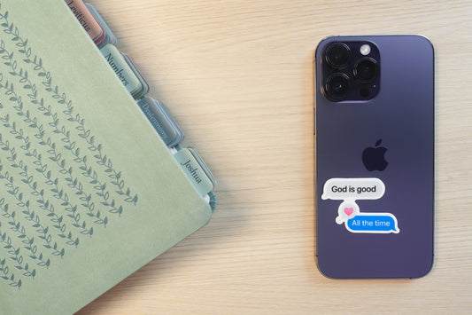 God is Good Text Message Christian Cell Phone Sticker