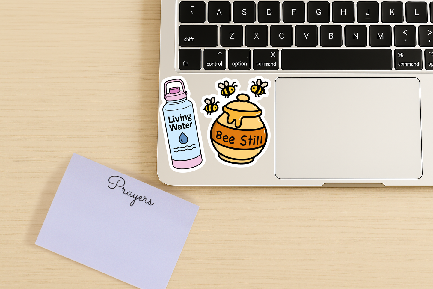 Living Water Waterproof Vinyl Sticker – Pink