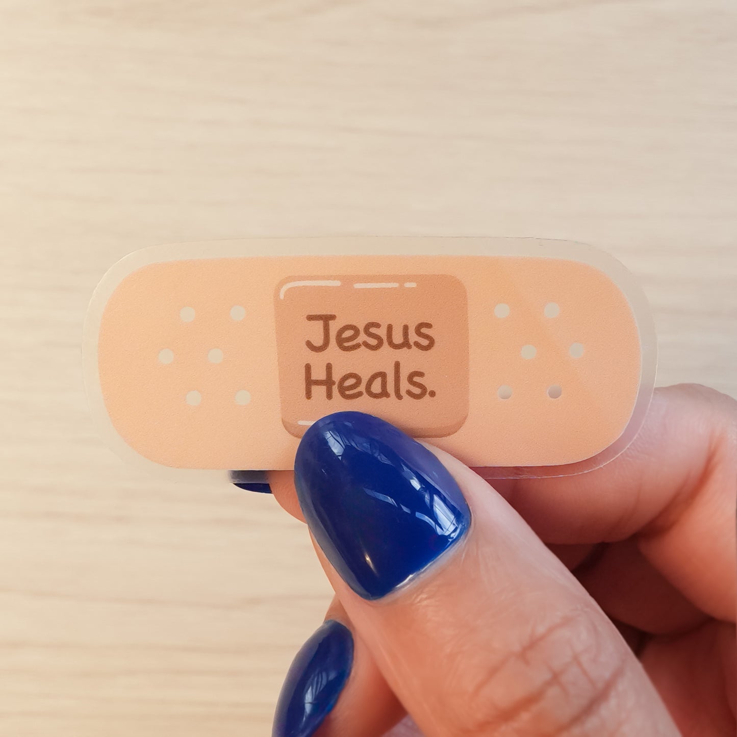 Jesus Bandaid Transparent Cell Phone Sticker