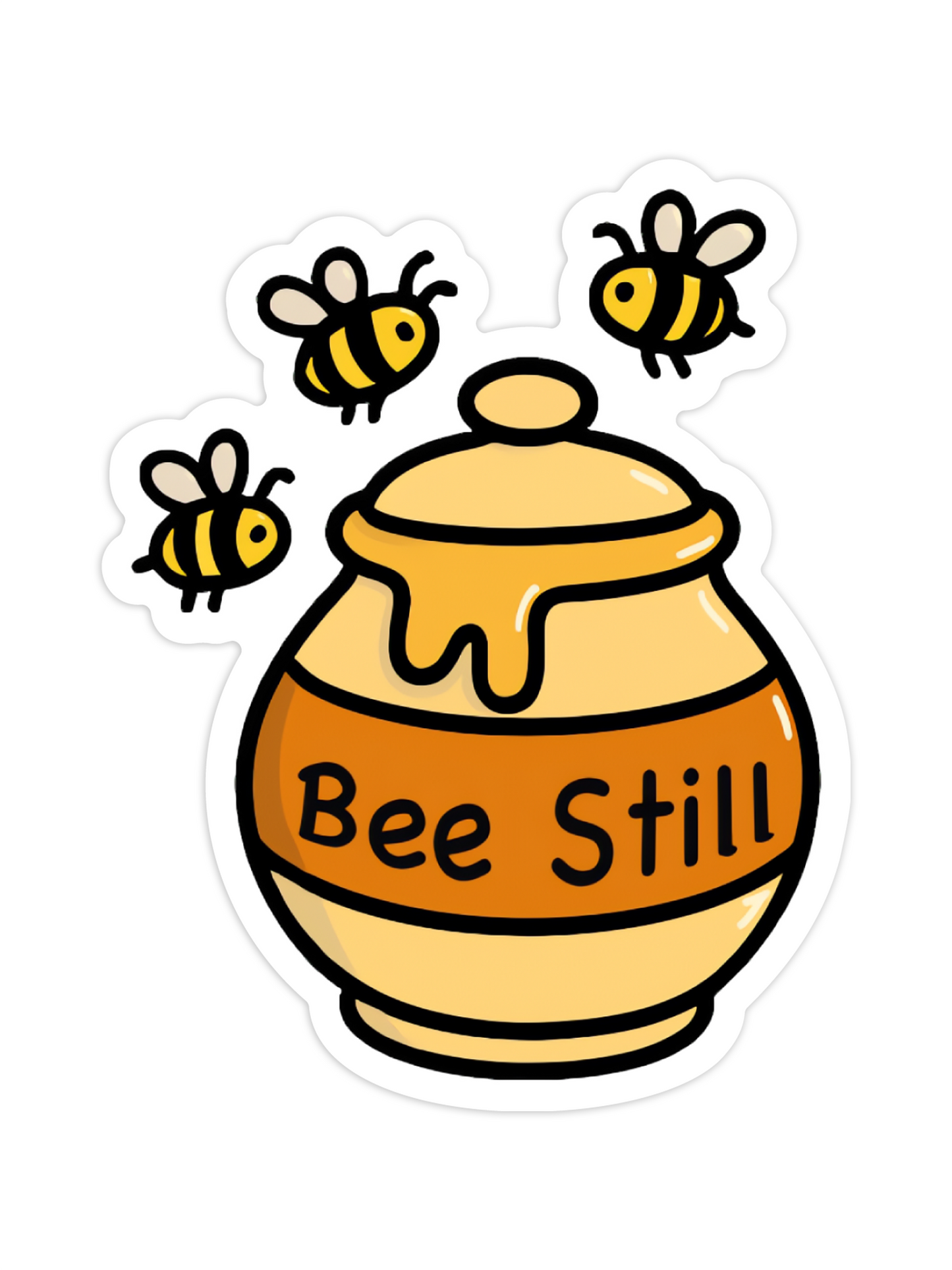 Bee Still Waterproof Vinyl Sticker
