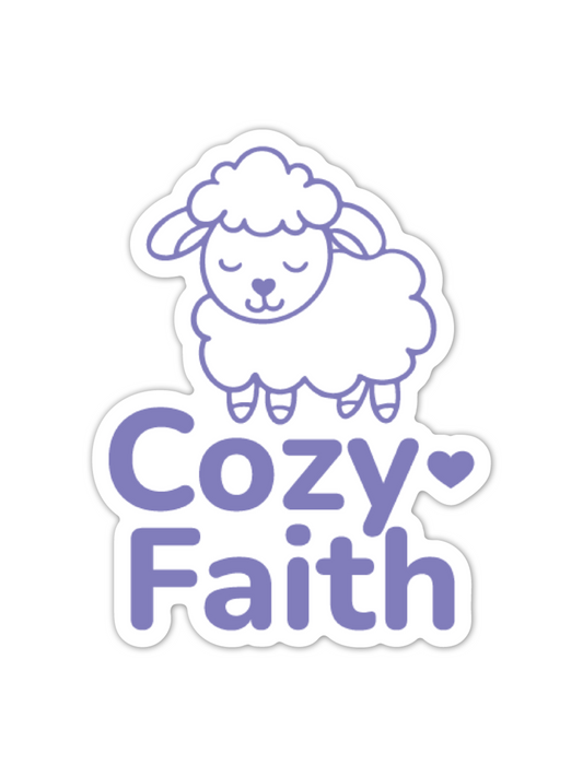Cozy Faith Logo Waterproof Vinyl Sticker